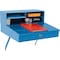 Global Industrial Steel Wall Mounted Sloped Receiving Desk, 24W x 22D, Blue B237006BL - alternate 3